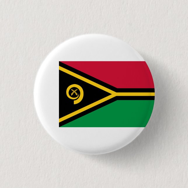 Bóton Redondo 2.54cm Bandeira Vanuatuan, Bandeira de Vanuatu (Frente)