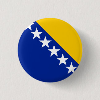 Bóton Redondo 2.54cm Bandeja para copos da bandeira da Bósnia e Herzego