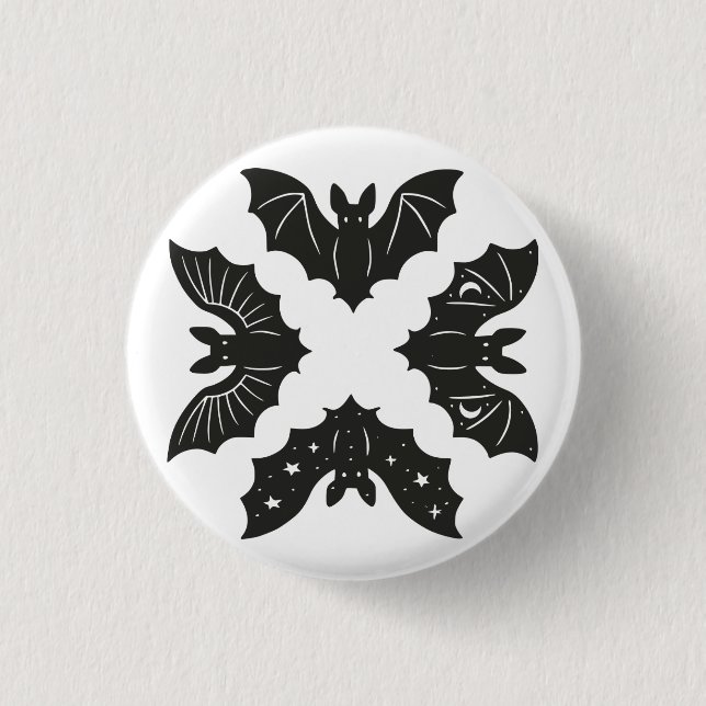 Bóton Redondo 2.54cm Bats (Frente)