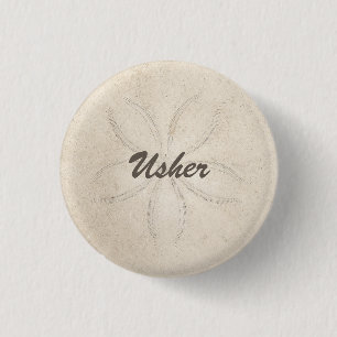 Bóton Redondo 2.54cm Beach Serenity Usher Button