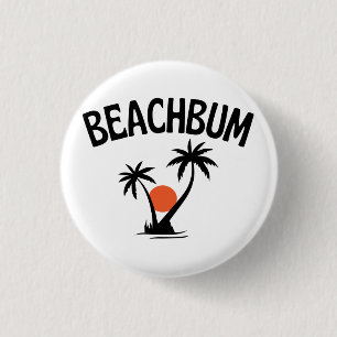 Bóton Redondo 2.54cm Beachbum Beach Summer