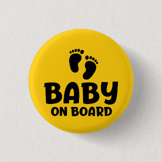 Bóton Redondo 2.54cm Bebê do slogan no conselho - bebezinho de um peito