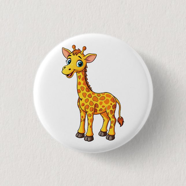 Bóton Redondo 2.54cm Bebê Girafa Fofo Desenho-35281 (Frente)