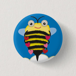 Bóton Redondo 2.54cm Bee-Lieve em você