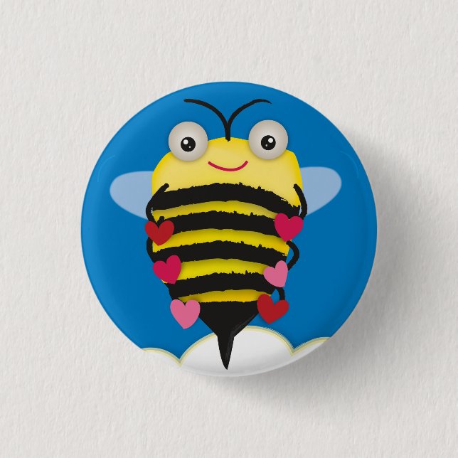 Bóton Redondo 2.54cm Bee-Lieve em você (Frente)
