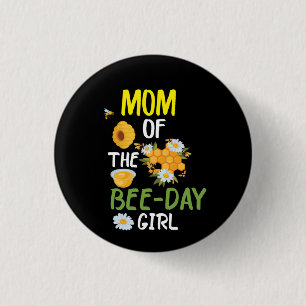Bóton Redondo 2.54cm Beekeeper Art Mãe Da Bee Day Girl 2