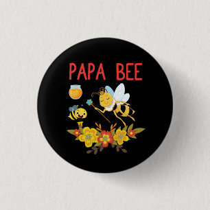 Bóton Redondo 2.54cm Beekeeper Art Papa Bee 2