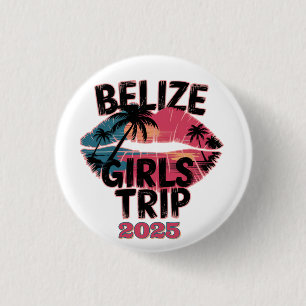 Bóton Redondo 2.54cm Belize Girls Trip Adventure Tropical