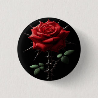 Bóton Redondo 2.54cm Belleza con espinas