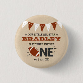 Bóton Redondo 2.54cm Bicking O Grande | primeiro aniversario de futebol
