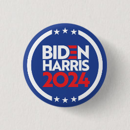 Bóton Redondo 2.54cm Biden Harris 2024
