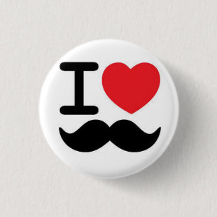 Bóton Redondo 2.54cm Bigode