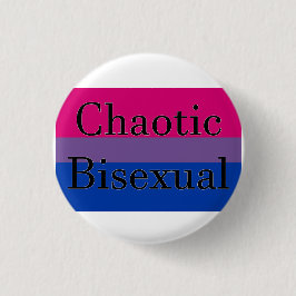 Bóton Redondo 2.54cm Bisexual caótico