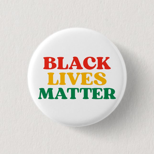 Bóton Redondo 2.54cm Black Lives Matter Ornament (Frente)