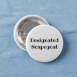 Bóton Redondo 2.54cm Bode Expiatório Designado Funny Botão de Lapela de