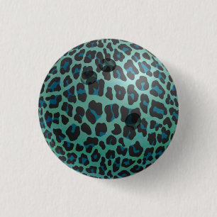 Bóton Redondo 2.54cm Bola de boliche Leopard
