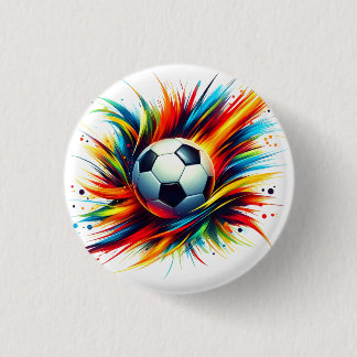 Bóton Redondo 2.54cm Bola de Futebol Americano Futurista Abstrato