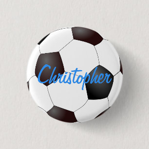 Bóton Redondo 2.54cm Bola de futebol - customizável