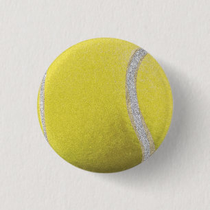 Bóton Redondo 2.54cm Bola de Tênis Amarelo Moderna