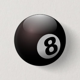 Bóton Redondo 2.54cm Bola oito