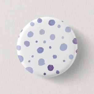 Bóton Redondo 2.54cm bolinhas pintadas à mão