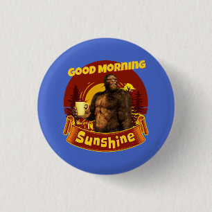 Bóton Redondo 2.54cm Bom dia Sunshine Engraçado Pé Grande