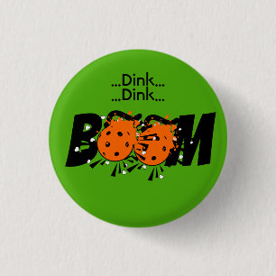 Bóton Redondo 2.54cm Bombas Laranja Dink Boom Pickleball Dinking
