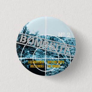 Bóton Redondo 2.54cm Bombsite Fanzine nenhum cobrir 2