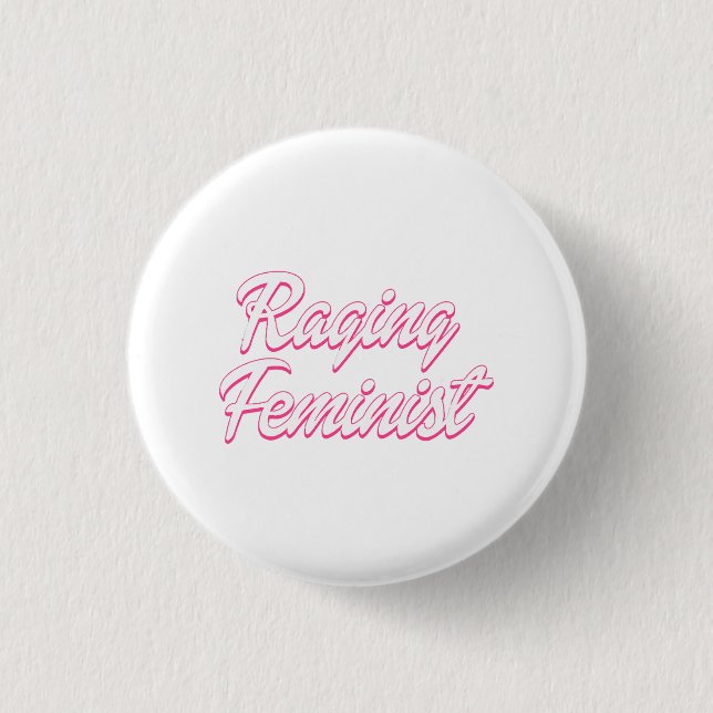 Bóton Redondo 2.54cm Boneca Feminista Enfurecida (Frente)