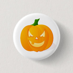 Bóton Redondo 2.54cm Bonito Jack O Lanterna Pumpkin Halloween