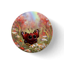 Borboleta Almirante Vermelho Mais Fofa de Olhos Gr