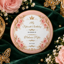 Borboleta Dourada Verde Esmeralda Quinceañera 15º