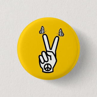 Bóton Redondo 2.54cm Borboletas escocesas da independência para o