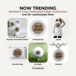 Bóton Redondo 2.54cm Borda escalada MOM MELHOR Personalizada