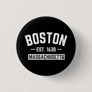 Bóton Redondo 2.54cm Boston Massachusetts