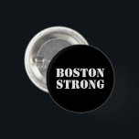 Bóton Redondo 2.54cm "Boston Strong" - preto branco<br><div class="desc">Botão preto branco "Boston Strong"</div>