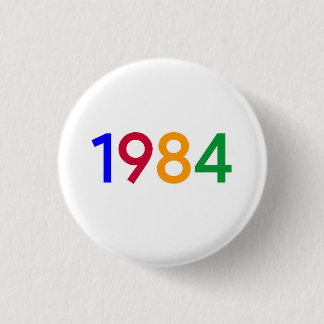 Bóton Redondo 2.54cm Botão 1984 - Pinback