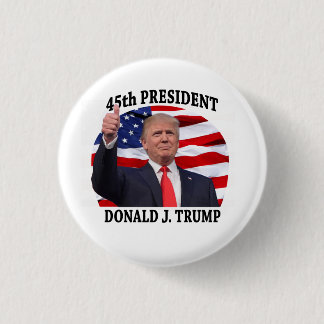 BÓTON REDONDO 2.54CM BOTÃO 45.º SENHOR PRESIDENTE ROUND DE DONALD TRUMP