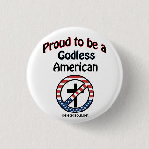 Bóton Redondo 2.54cm Botão americano Godless