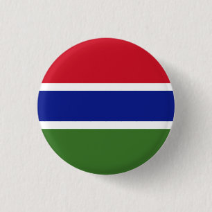 Bóton Redondo 2.54cm Botão bandeira da Gâmbia