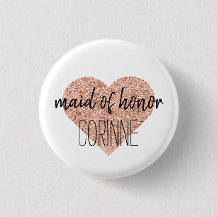 Bóton Redondo 2.54cm Botão bonito da madrinha de casamento