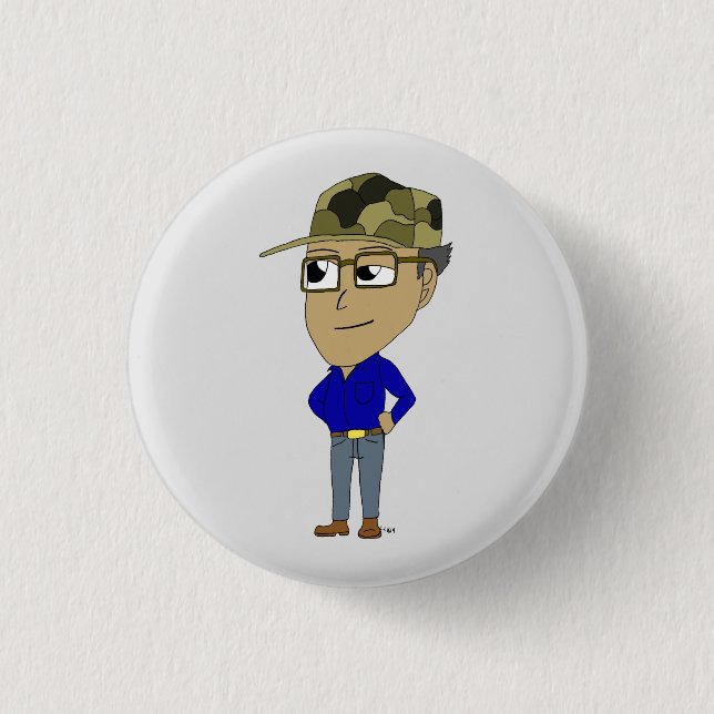 Bóton Redondo 2.54cm botão chibi (Frente)