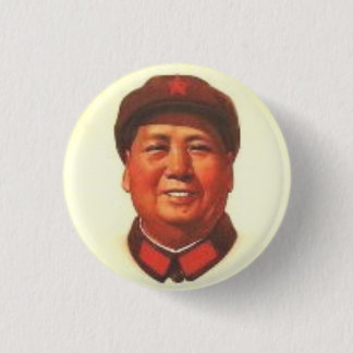 Bóton Redondo 2.54cm Botão chinês de Mao Zedong do presidente
