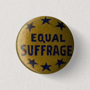 Bóton Redondo 2.54cm Botão comemorativo do Pin do Suffragette histórico