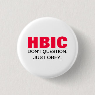 Bóton Redondo 2.54cm Botão cor-de-rosa de HBIC B* e preto responsável