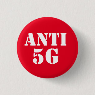 Bóton Redondo 2.54cm Botão crachá redondo Anti 5G