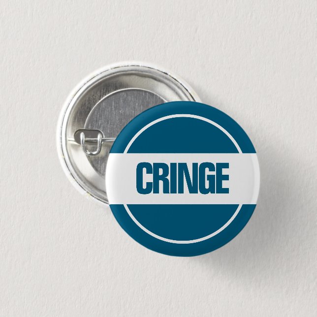 Bóton Redondo 2.54cm Botão Cringe (Frente & Verso)