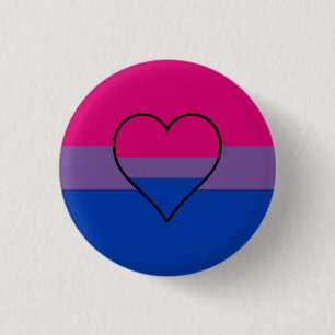 Bóton Redondo 2.54cm Botão da bandeira da bissexualidade