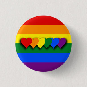 Bóton Redondo 2.54cm Botão da bandeira de LGBT