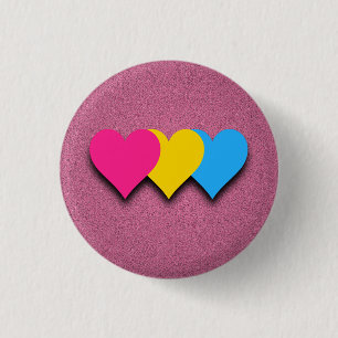 Bóton Redondo 2.54cm Botão da bandeira de Pansexuality